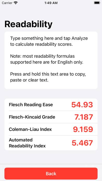 Readability App App screenshot #2