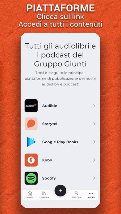 Giunti Audiolibri Schermata dell'app