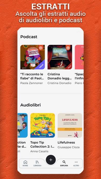 Giunti Audiolibri Schermata dell'app