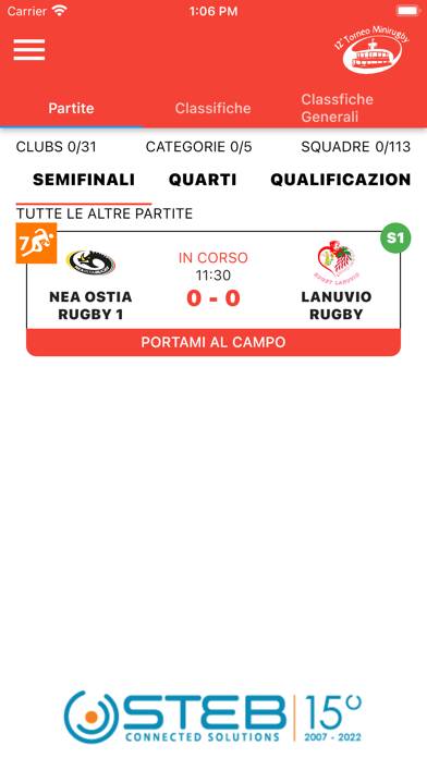Torneo Minirugby Perugia Schermata dell'app #2
