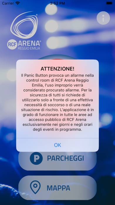 RCF Arena Reggio Emilia Schermata dell'app #2
