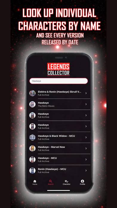 Legends Collector App screenshot #3