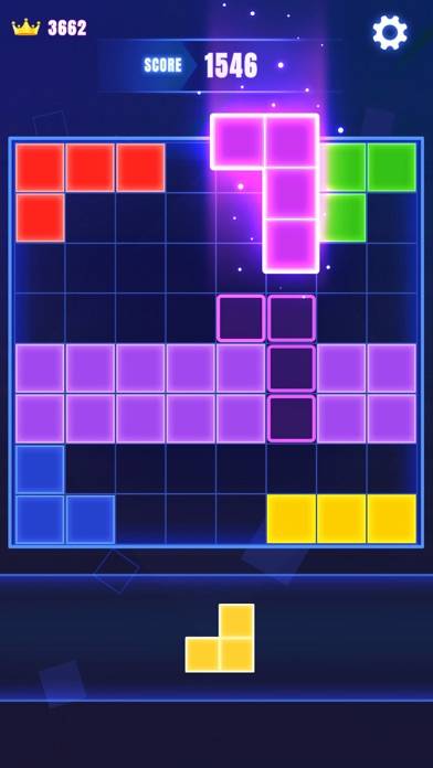 Block Puzzle-Glow Puzzle Games App skärmdump #1