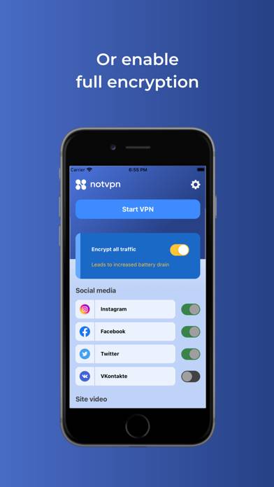 NotVPN | VPN for privacy App screenshot #2