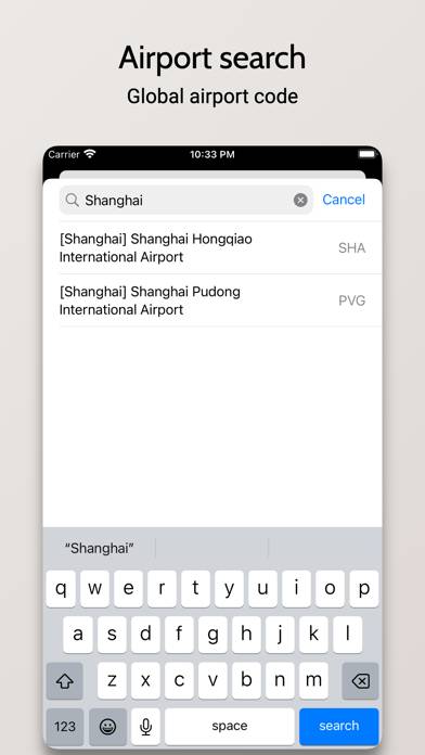 Air Miles Calculator Schermata dell'app