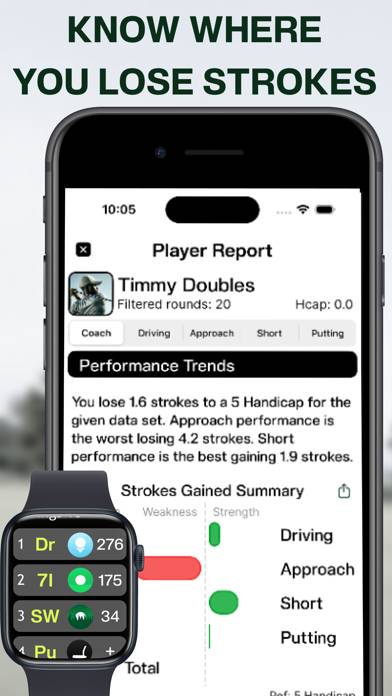Tangent Golf: GPS Smart Caddie App skärmdump