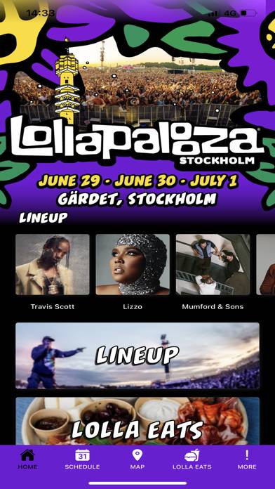Lollapalooza Stockholm App screenshot #1
