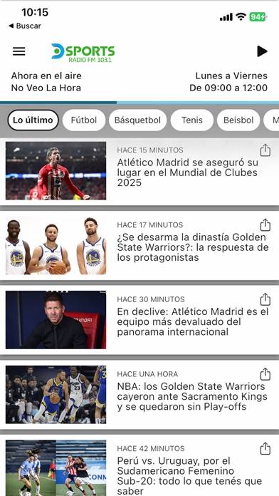 DSPORTS Radio App screenshot #3