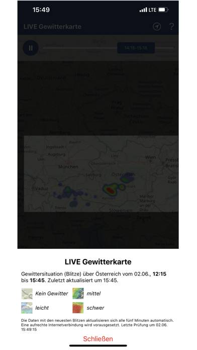 ALDISmobile Live Gewitterkarte App-Screenshot #6