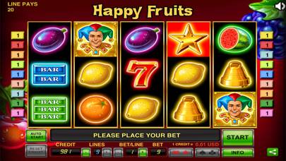 Happy Fruits Slot Spiel-Screenshot