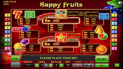 Happy Fruits Slot Spiel-Screenshot