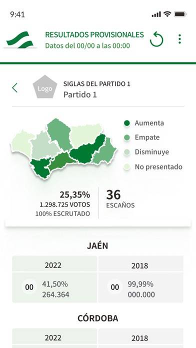 19J Elecciones Andalucía 2022 App screenshot #4