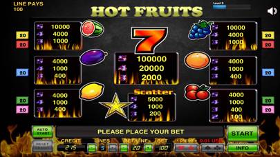 Hot Fruits Slot game screenshot