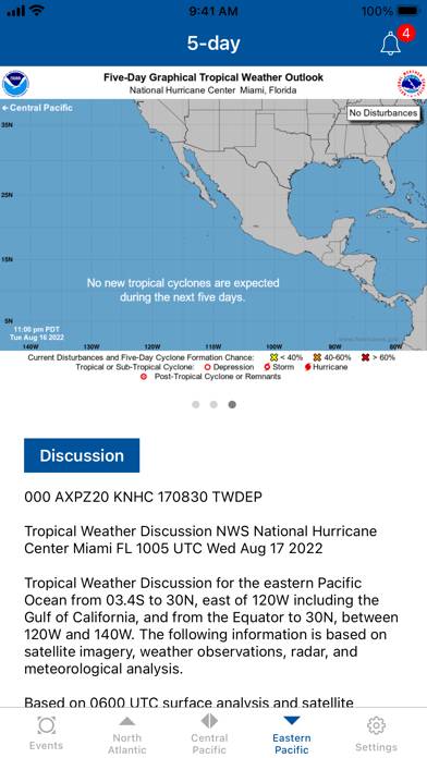 NOAA Center Hurricane screenshot