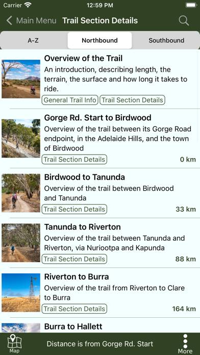 Mawson Trail Guide Schermata dell'app #3