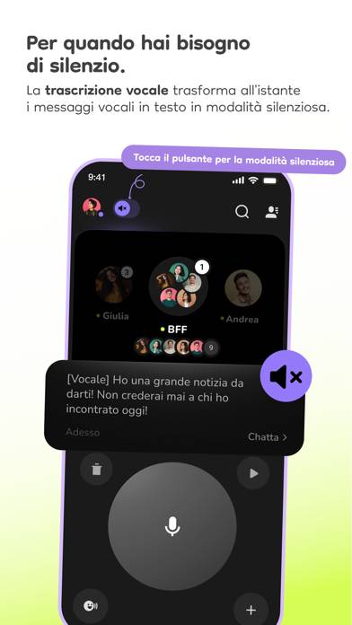 Buz Schermata dell'app