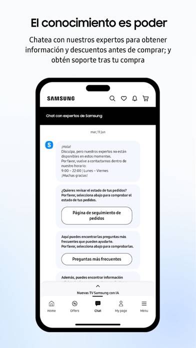 Samsung Shop App skärmdump