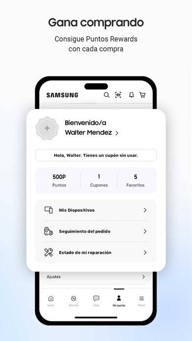 Samsung Shop App skärmdump