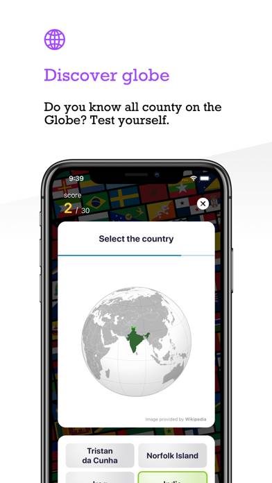 Globe Flags and Countries Capture d'écran de l'application #2