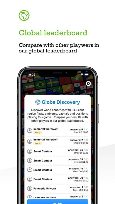 Globe Flags and Countries Capture d'écran de l'application #5