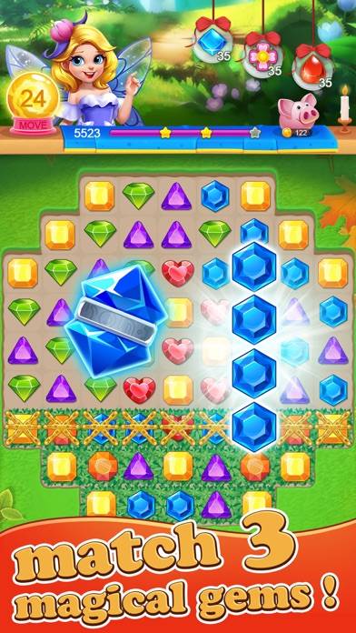 Jewels of Garden: Match 3 Game Captura de pantalla de la aplicación #1