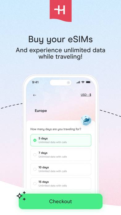 Holafly: Prepaid eSIM Card Schermata dell'app #1