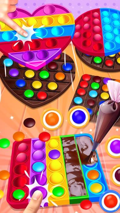 Chocolate Pop it Desserts скриншот игры