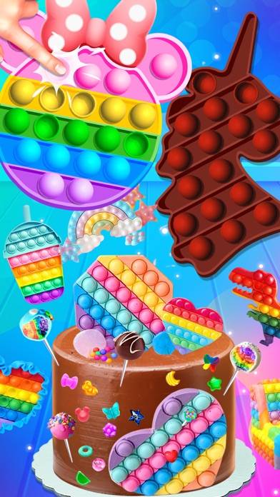 Chocolate Pop it Desserts скриншот игры