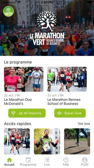 Marathon Vert de Rennes Capture d'écran de l'application #2