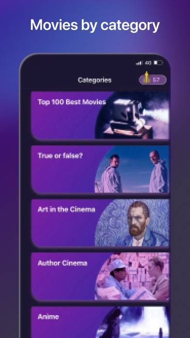 Cinema Quiz: films & actors App screenshot #2