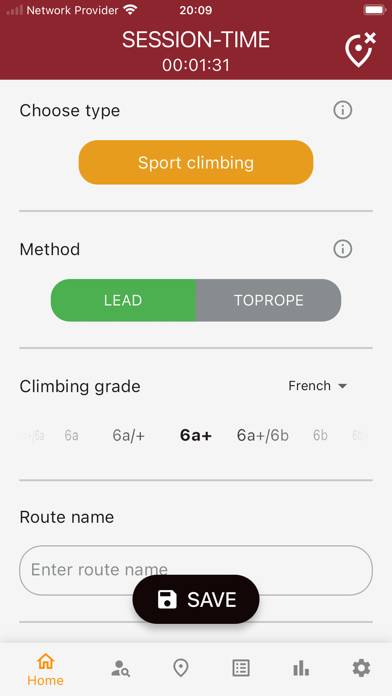 Climbing Tracker App screenshot #2