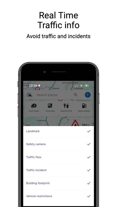 Navigation GPS Truck & Caravan Capture d'écran de l'application #5