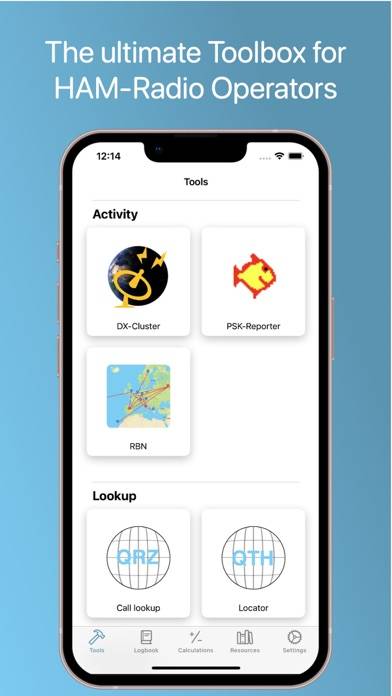 HAM-Toolbox App skärmdump #1