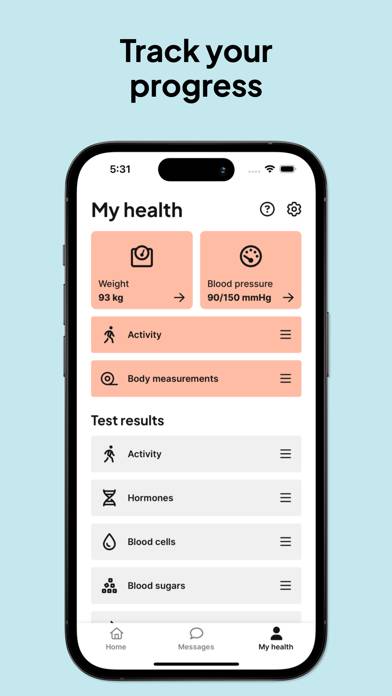 Yazen: weight loss treatment App screenshot