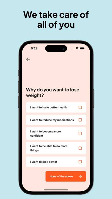 Yazen: weight loss treatment App screenshot