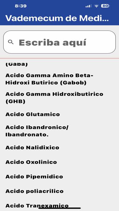 Farmaco Dosis Schermata dell'app