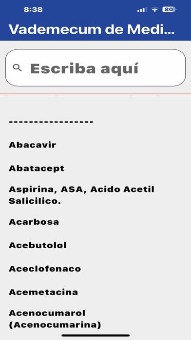 Farmaco Dosis Schermata dell'app