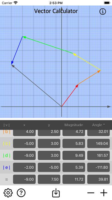 Vector Calculator Plus Schermata dell'app