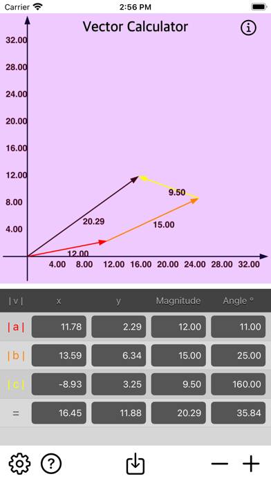 Vector Calculator Plus Schermata dell'app