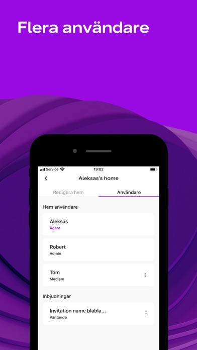 Telia Smart Control App skärmdump