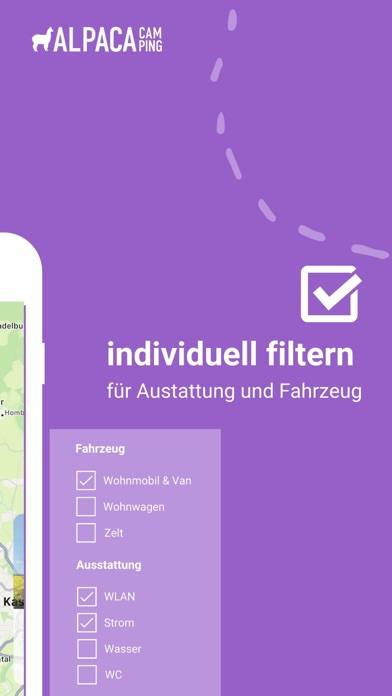 AlpacaCamping Stellplatz Suche App-Screenshot #3