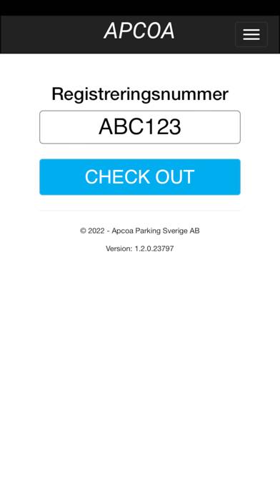 APCOA Parkering App skärmdump #4
