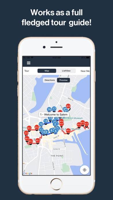 Freedom Trail GPS Audio Guide App screenshot