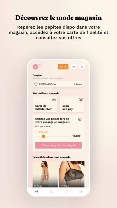 ETAM Lingerie & prêt à porter Capture d'écran de l'application