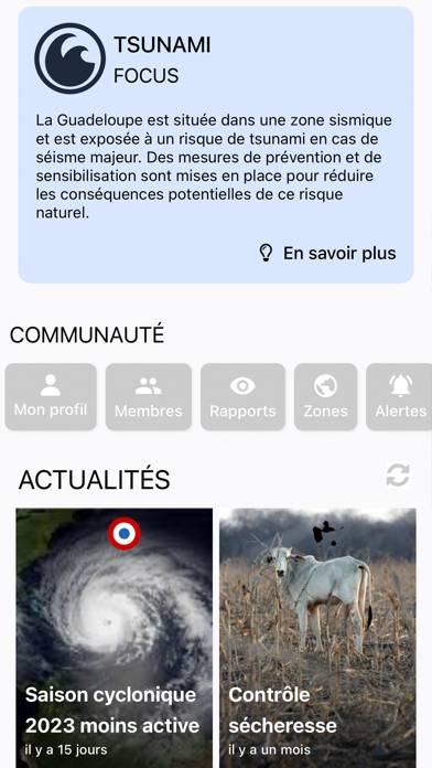 Alerte Cata Capture d'écran de l'application #4