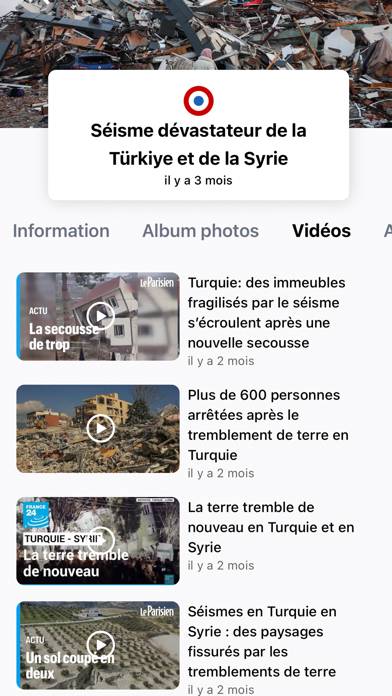 Alerte Cata App screenshot