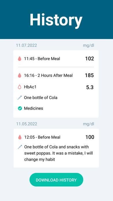 Glucose Monitor Schermata dell'app #4