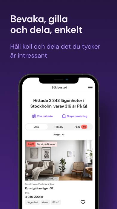 Boneo App skärmdump