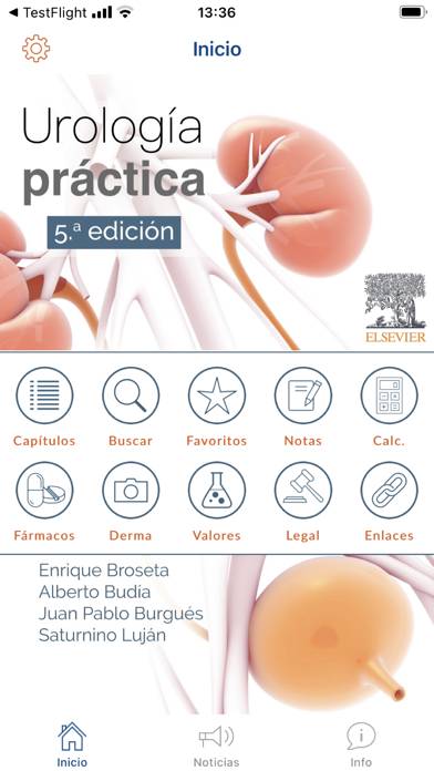 Urología Práctica 5ª edición Captura de pantalla de la aplicación #1