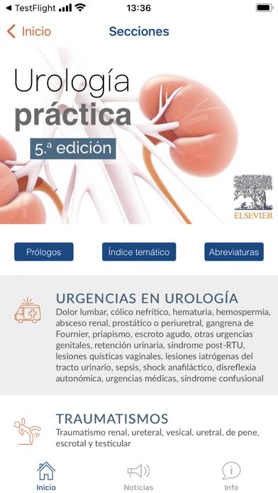 Urología Práctica 5ª edición Captura de pantalla de la aplicación #3